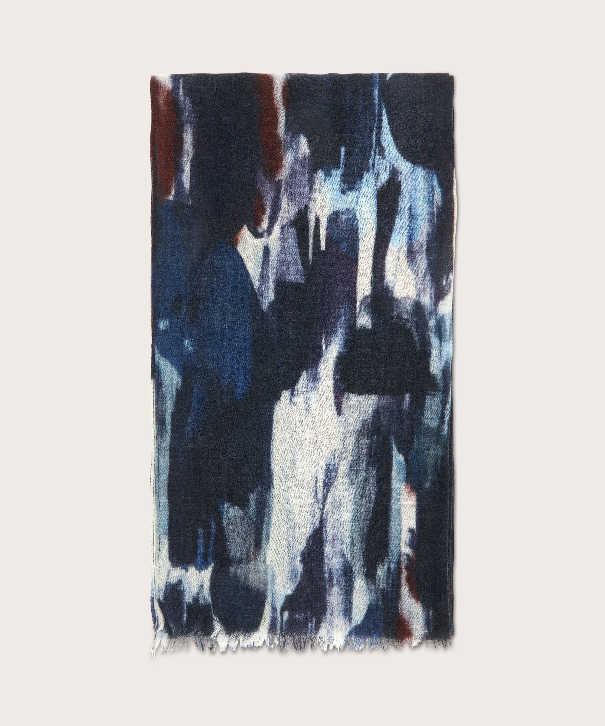 Écharpe douce en laine, Maritime Blue