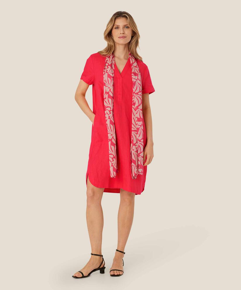écharpe imprimée en viscose, Hibiscus