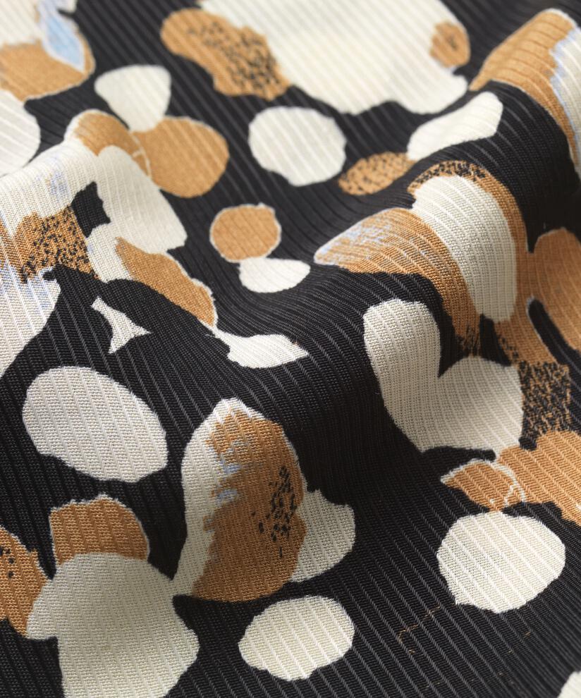 blouse en viscose imprimée à col v, Chipmunk