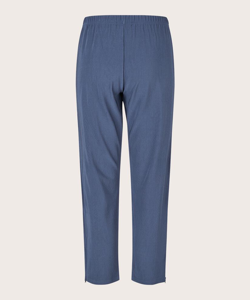 pantalon stretch avec surface côtelée et détail de fermeture éclair, Sargasso Sea