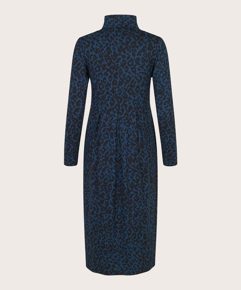 Robe tulipe à col roulé et poches fendues, Moonlit Ocean