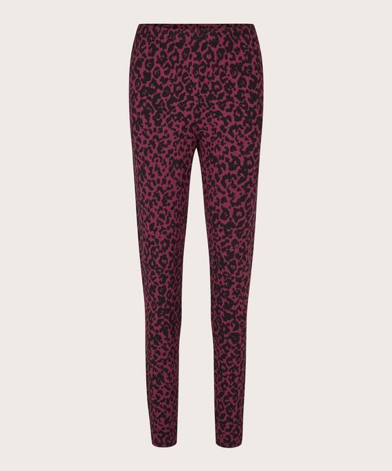 leggings en jersey à imprimé léopard, Tawny Port