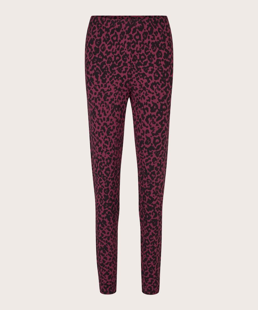 leggings en jersey à imprimé léopard, Tawny Port