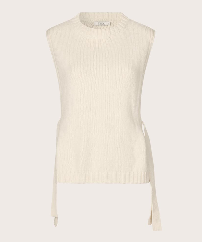 gilet en maille avec liens sur le côté, Whitecap