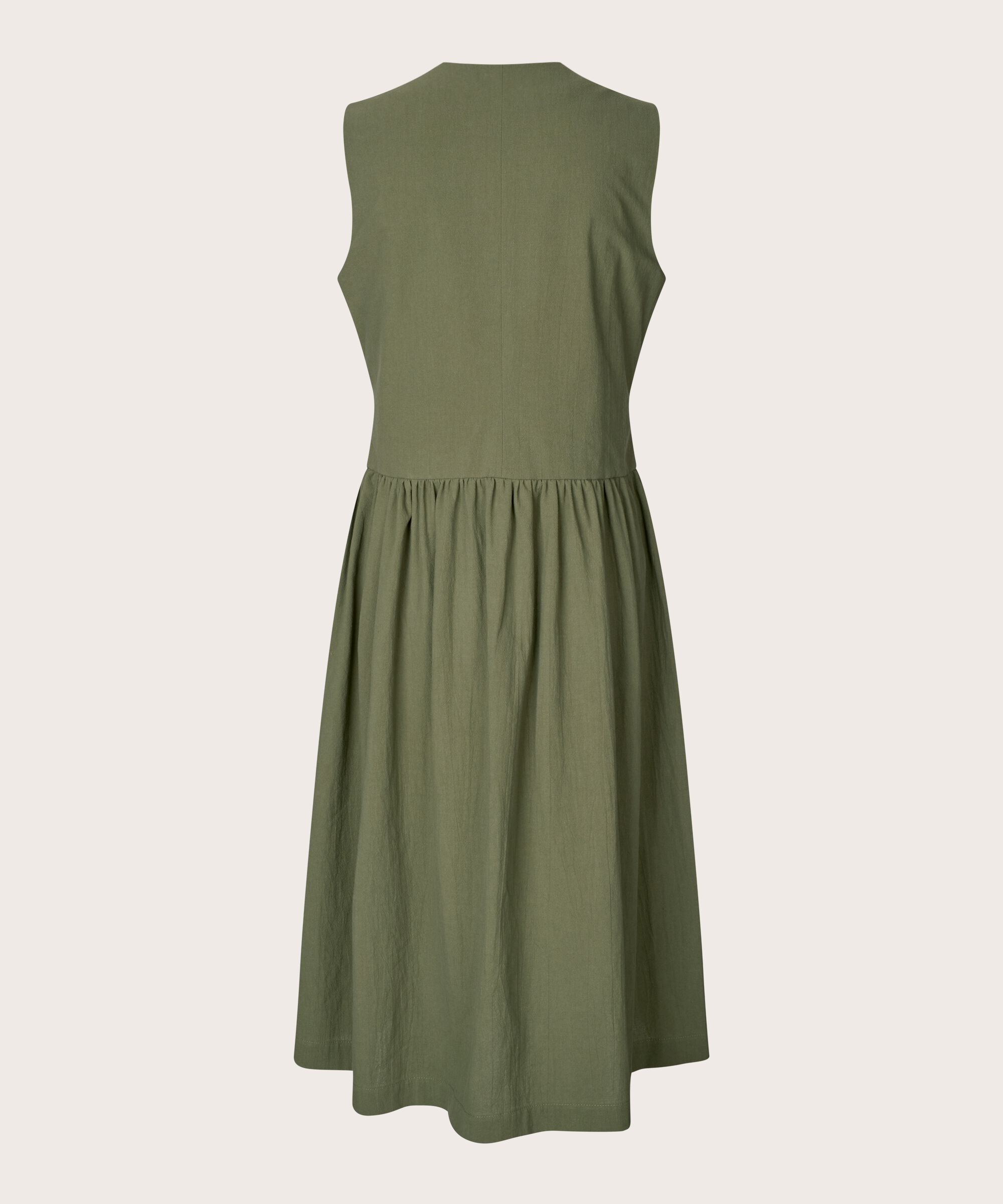 robe boutonnée en coton sans manches, Four Clover