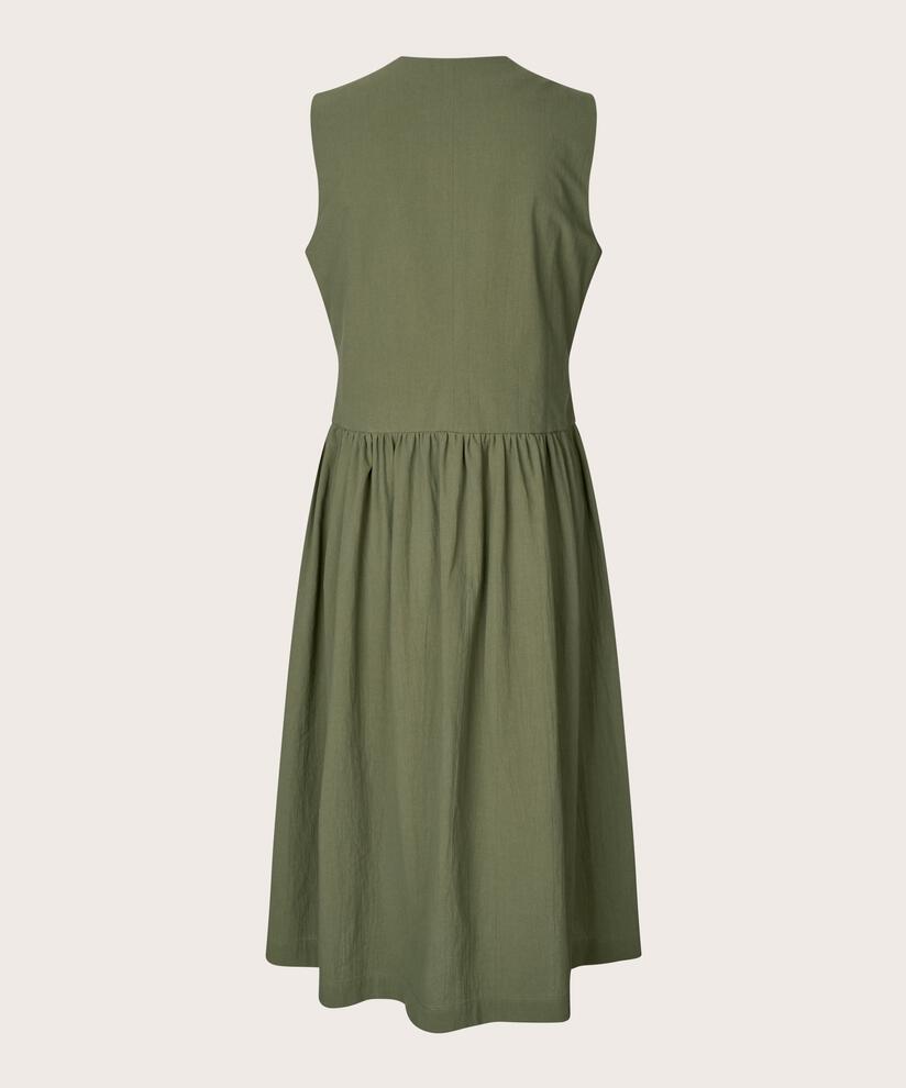 robe boutonnée en coton sans manches, Four Clover