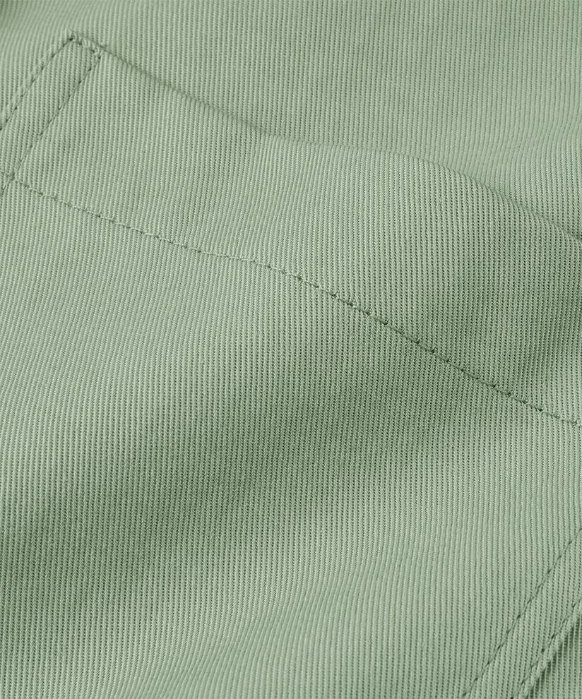 chemise en coton mélangé avec dos plus long, Frosty Green