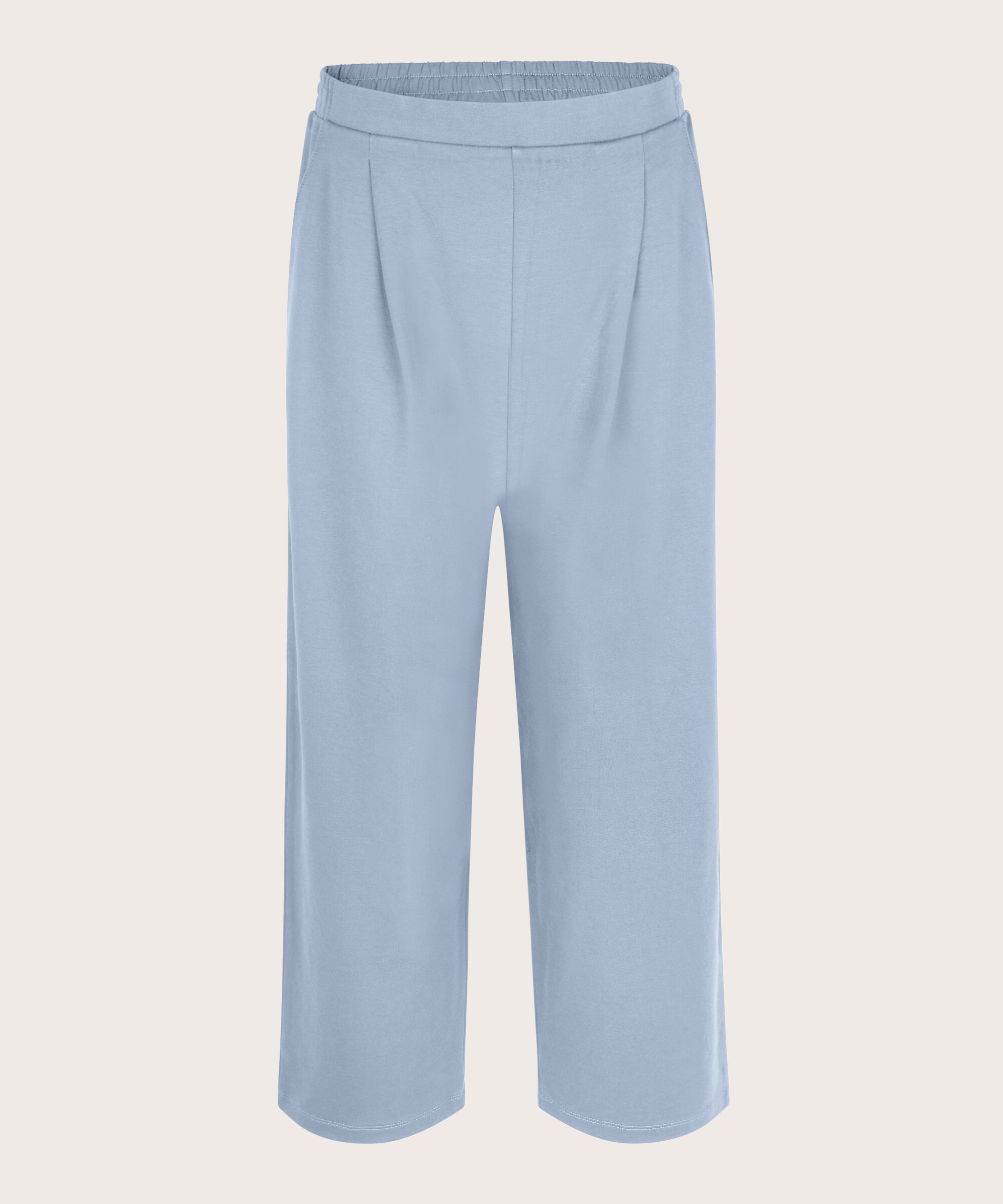 pantalon en jersey avec mollets, Blue Fog