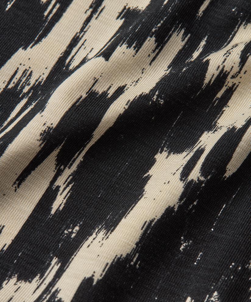 blouse à col roulé en jersey doux, Black