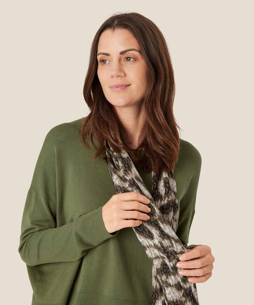 Écharpe en viscose imprimée, Sea Turtle