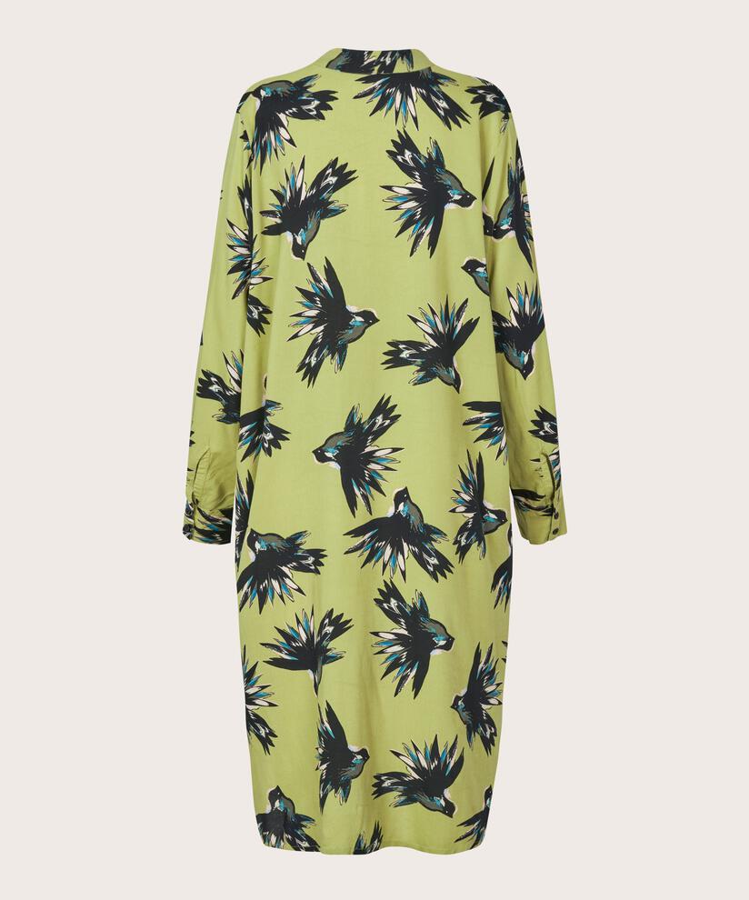 robe en viscose avec poches fendues et fentes latérales, Fern