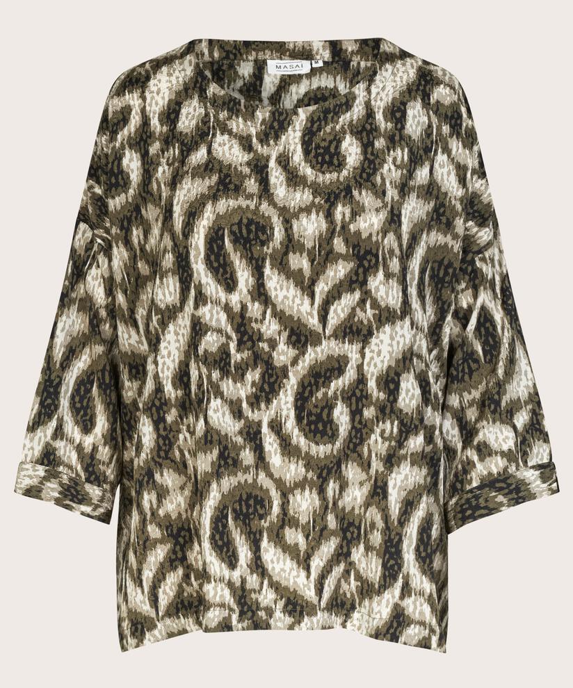 Blouse En Viscose À Manches 3/4, Sea Turtle