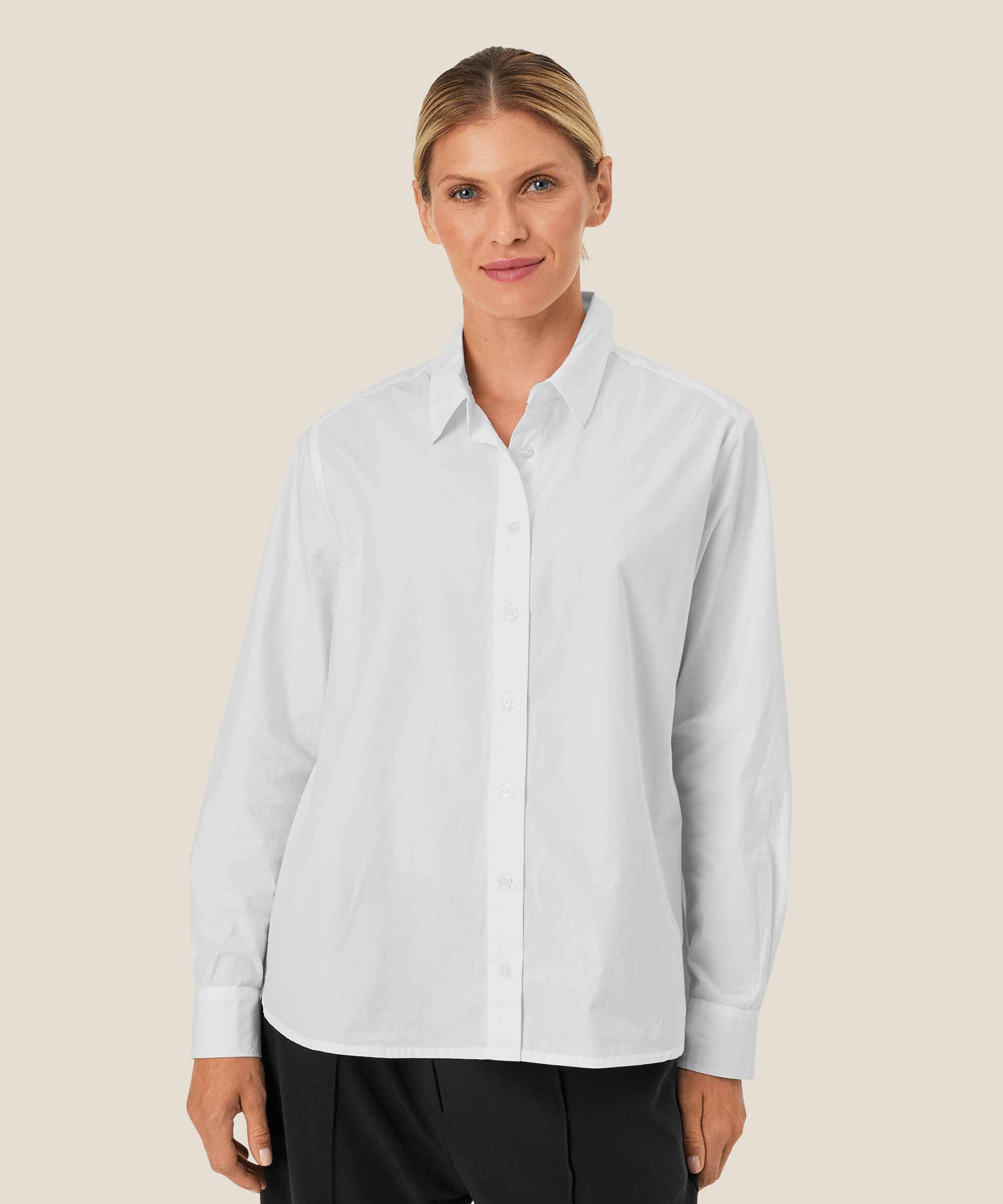 Chemise Boutonnée En Coton, White