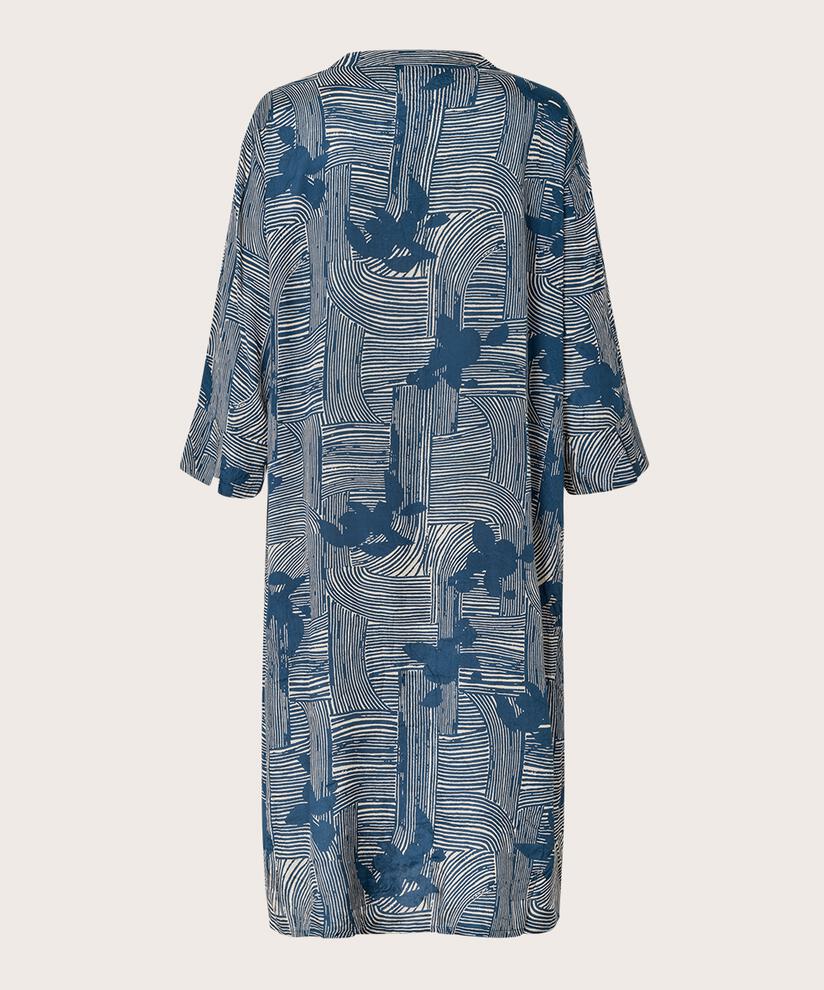 robe chemise en viscose imprimée avec poches, Sargasso Sea