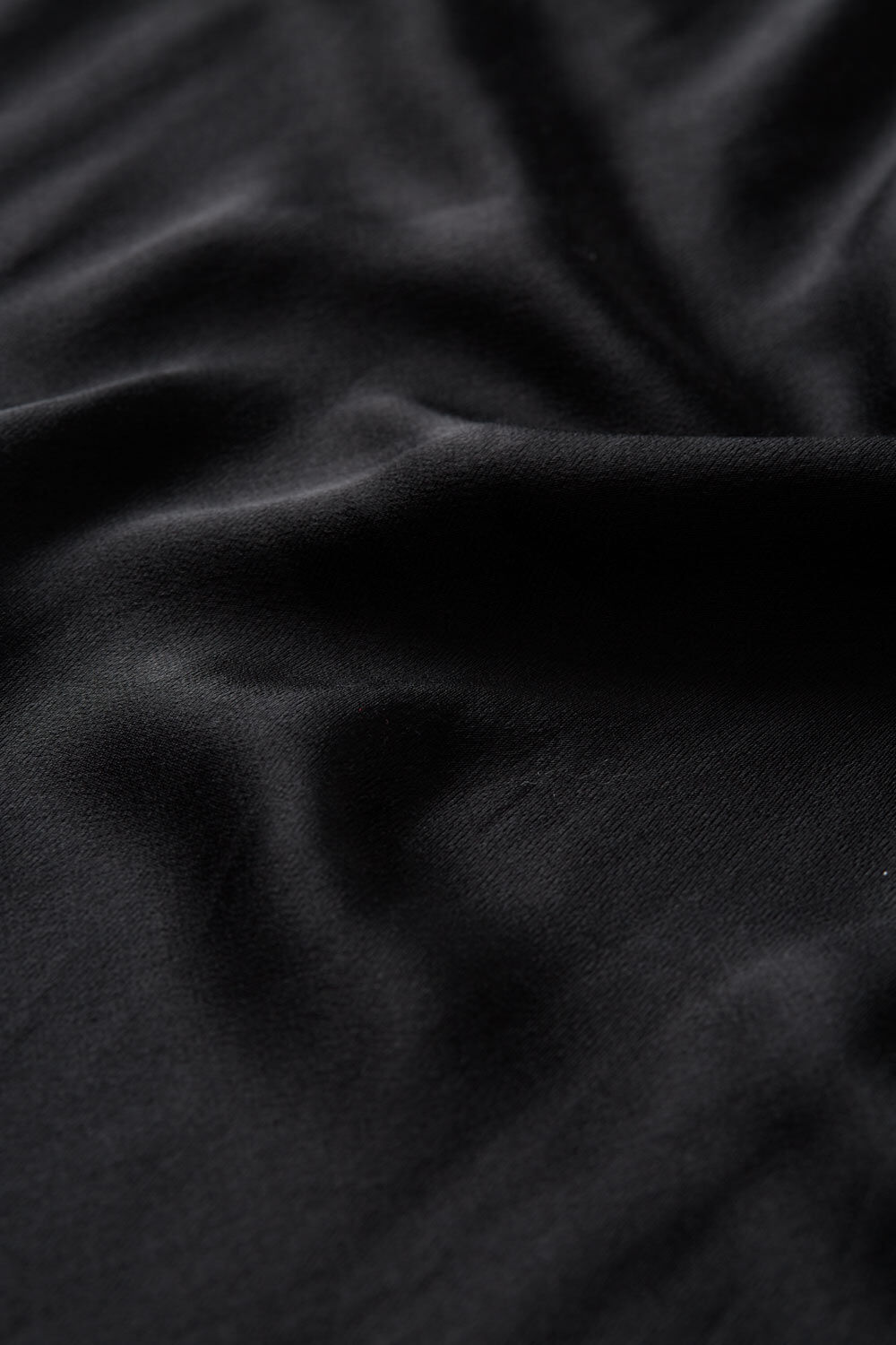 jupe en satin avec &eacute;lastique &eacute;troit &agrave; la taille, Black