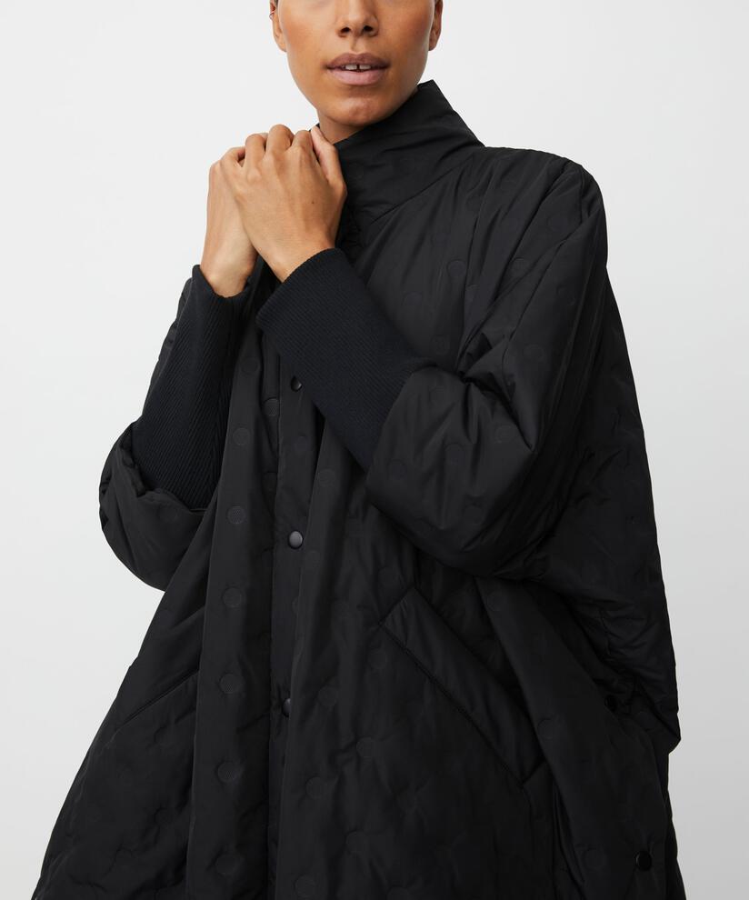 Manteau de transition avec fermeture à boutons, Black