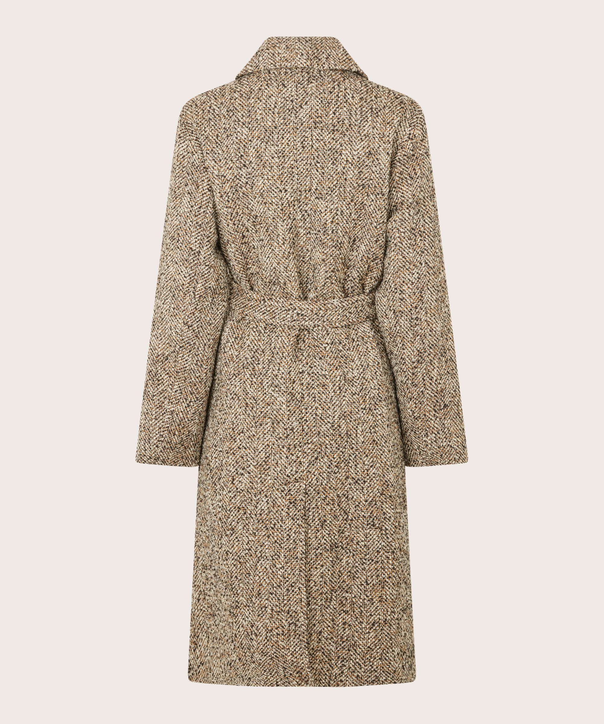 manteau chiné avec fermeture à bouton, Dijon