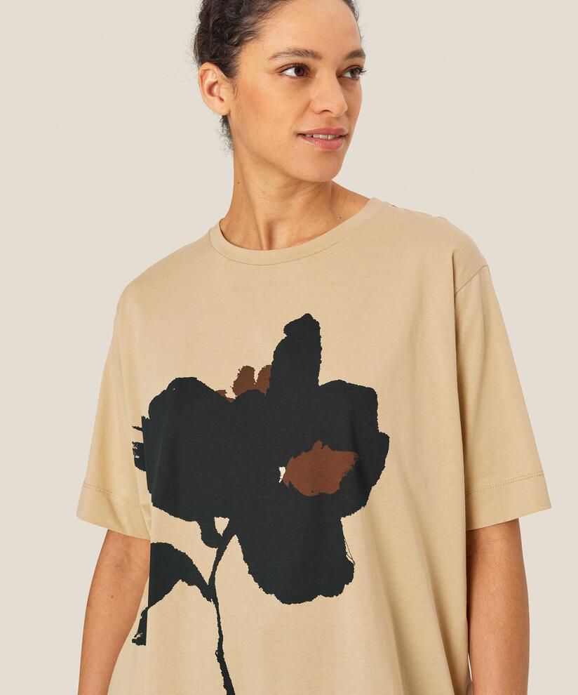 T-shirt Imprimé À Col Rond, Safari