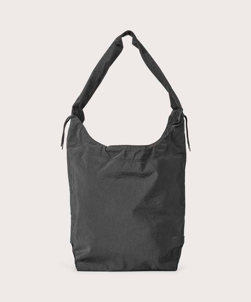 sac avec large bandoulière et fermeture zippée, Black