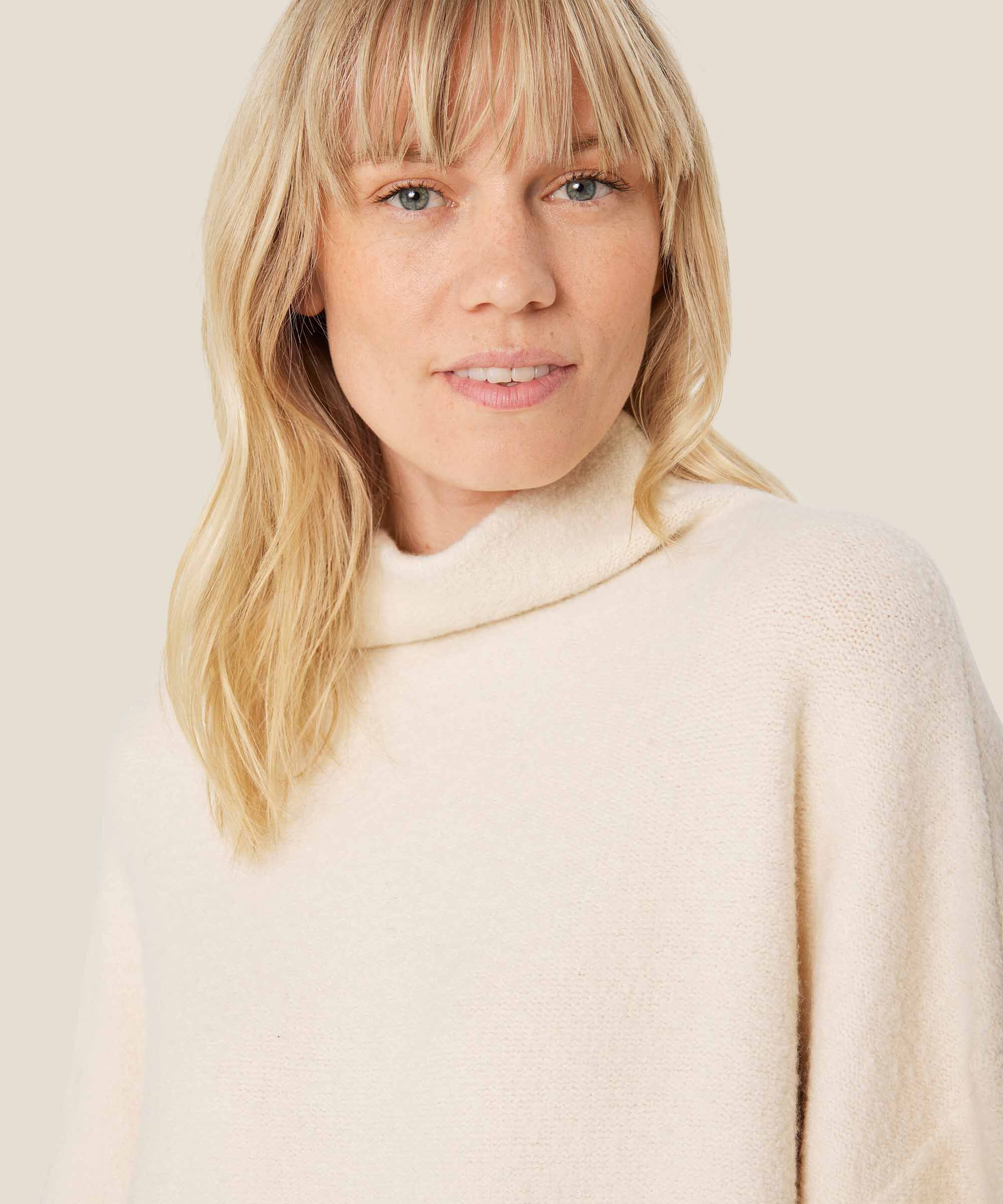 pull tricoté à manches larges, Fog