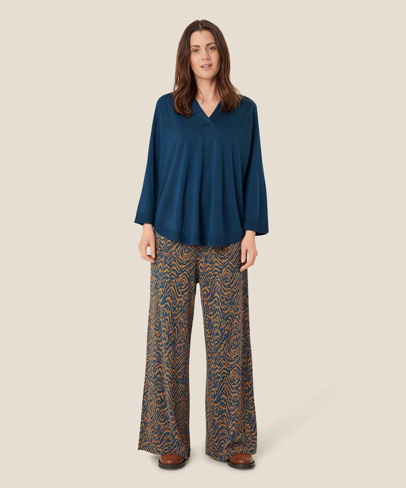 pantalon en jersey imprimé avec taille élastiquée, Moonlit Ocean