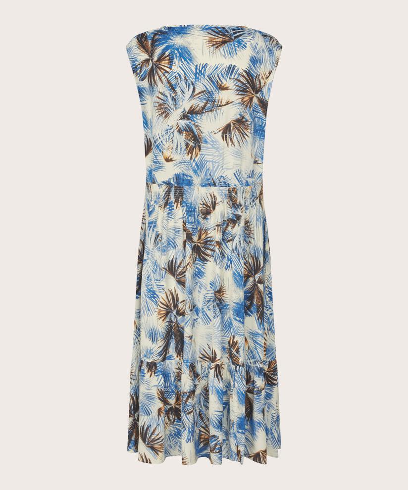 robe en jersey imprimé avec liens au cou, Della Blue