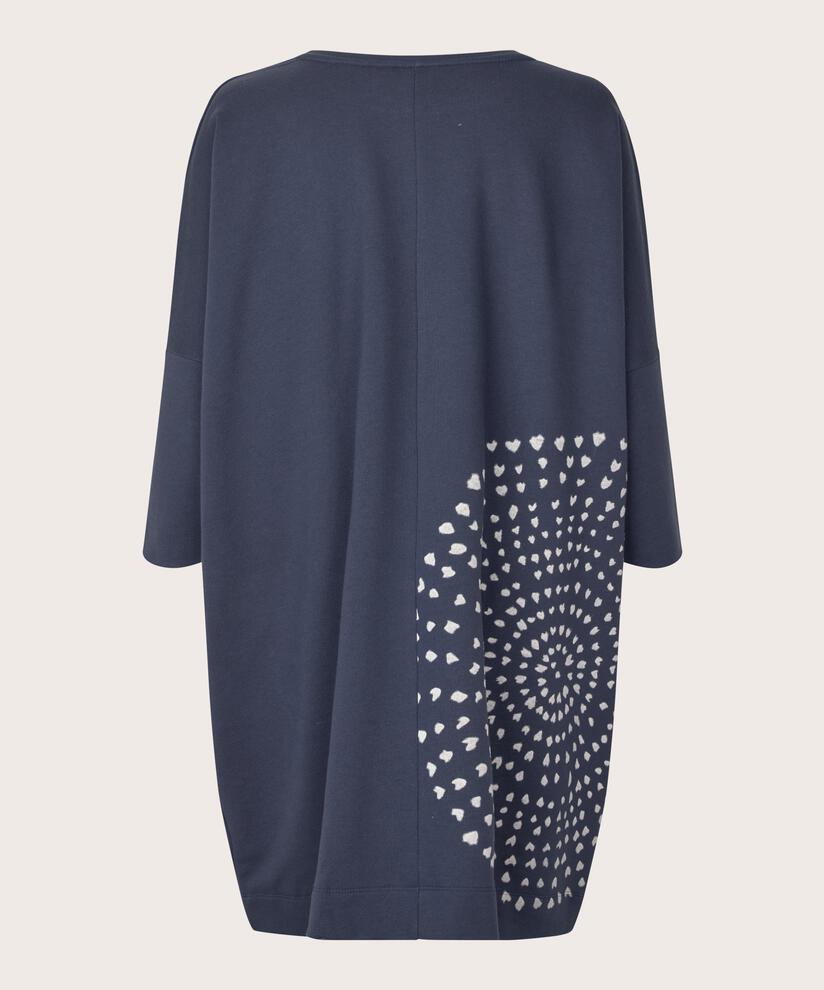 tunique oversize en qualité sweat-shirt, Mood Indigo