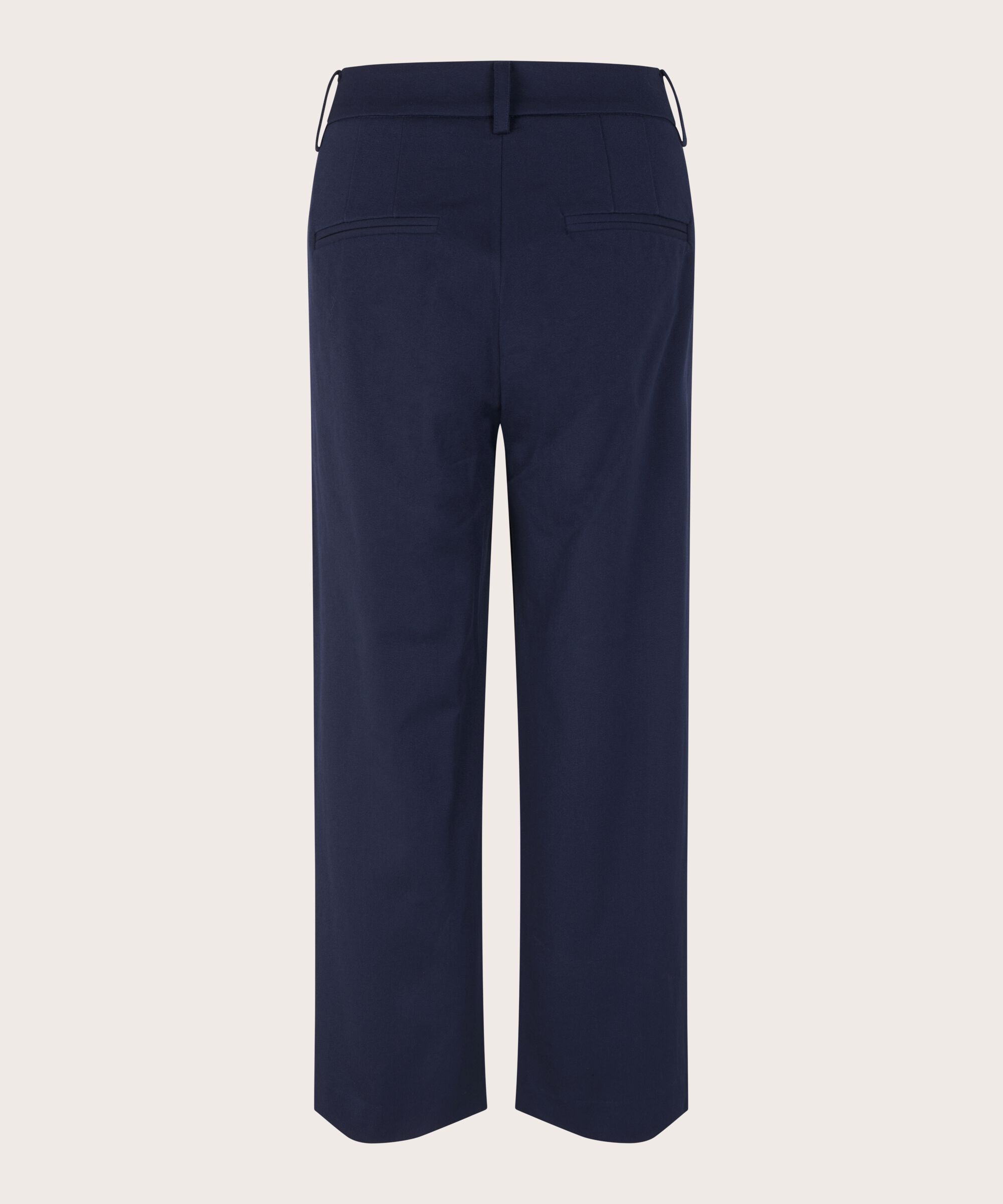 pantalon en coton épais avec poches fendues, Navy