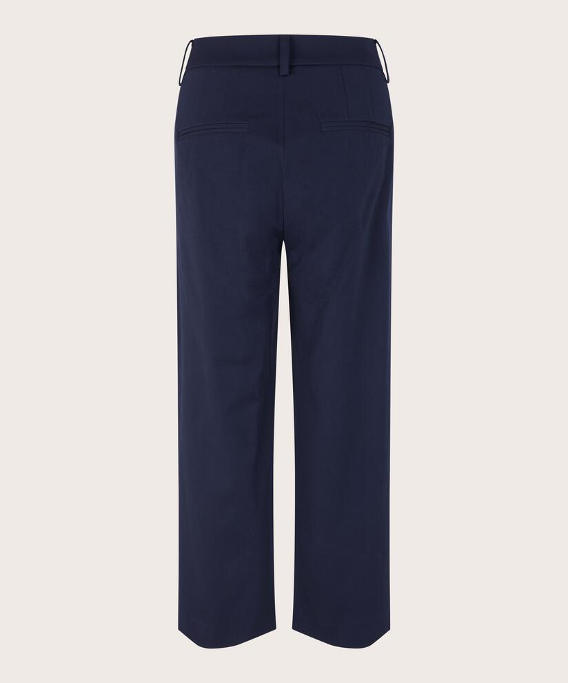 pantalon en coton épais avec poches fendues, Navy