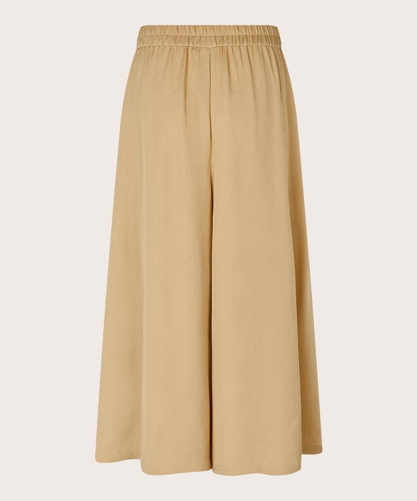 Pantalon large avec poches fendues, Safari