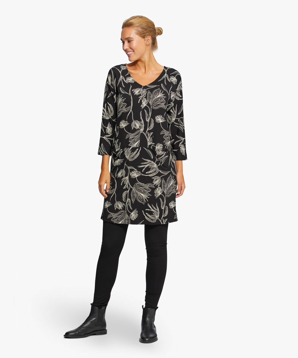 GIZINA TUNIC, Black