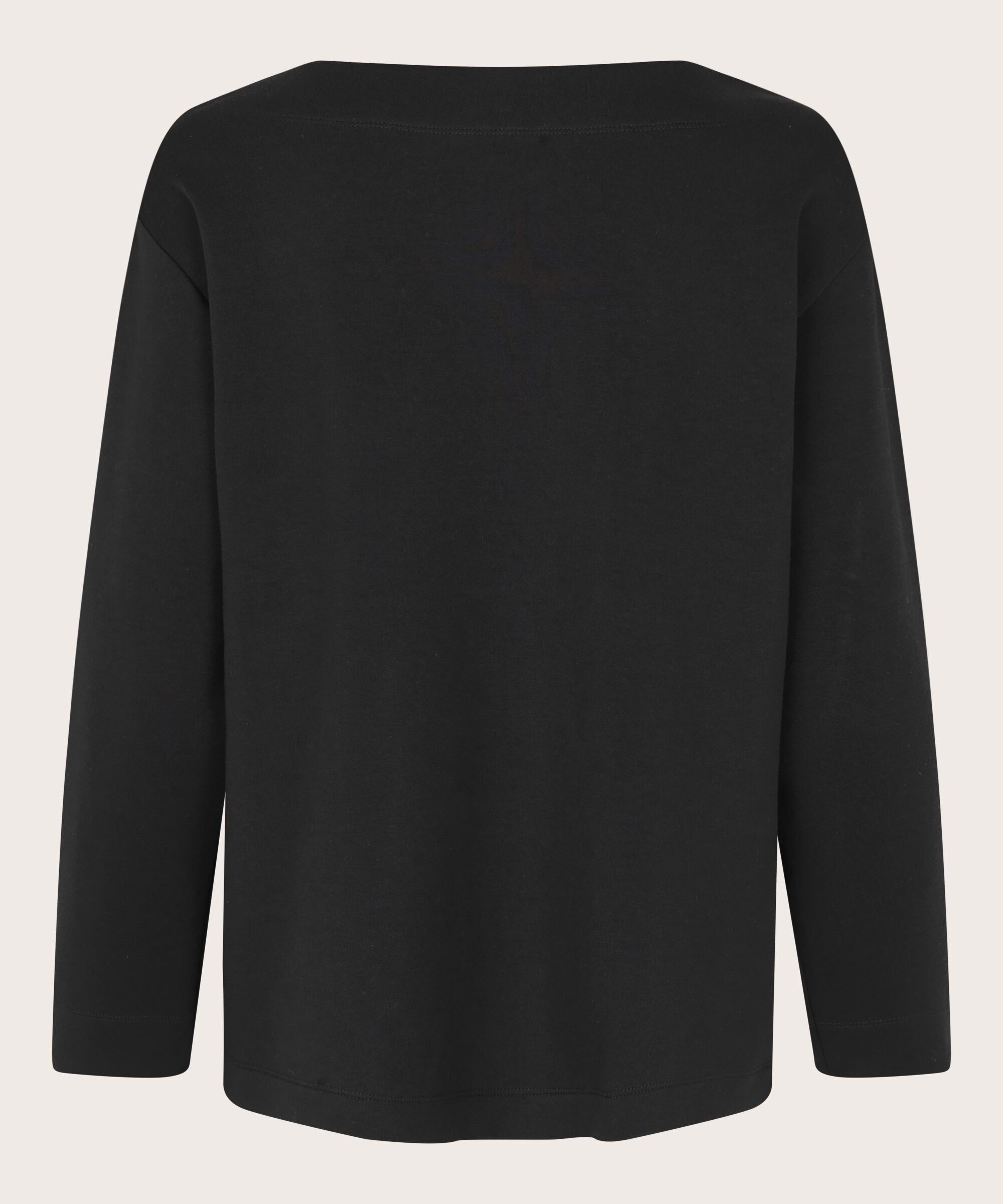 sweat-shirt doux avec fentes sur le devant, Black