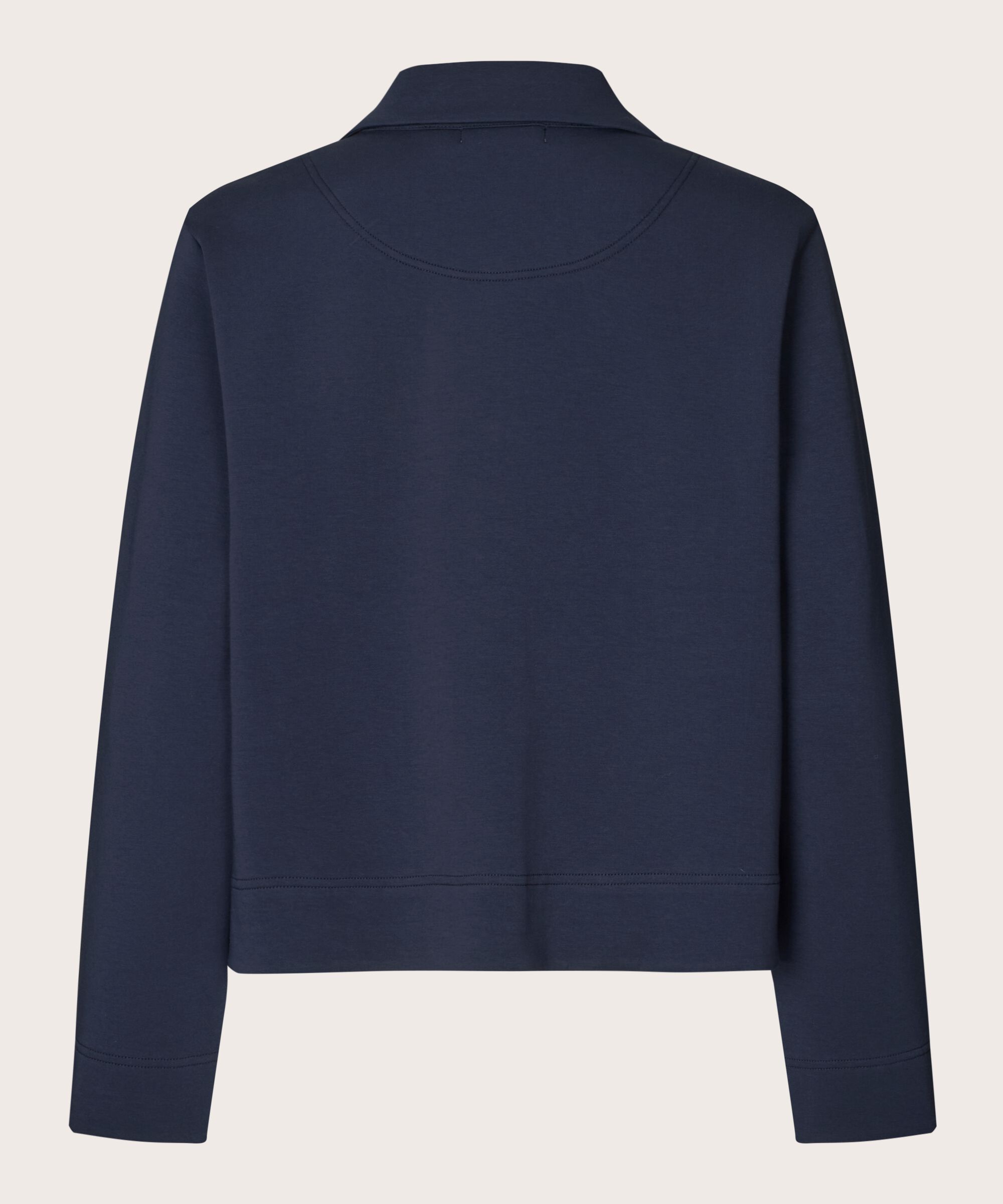 veste courte en jersey épais, Navy Blazer