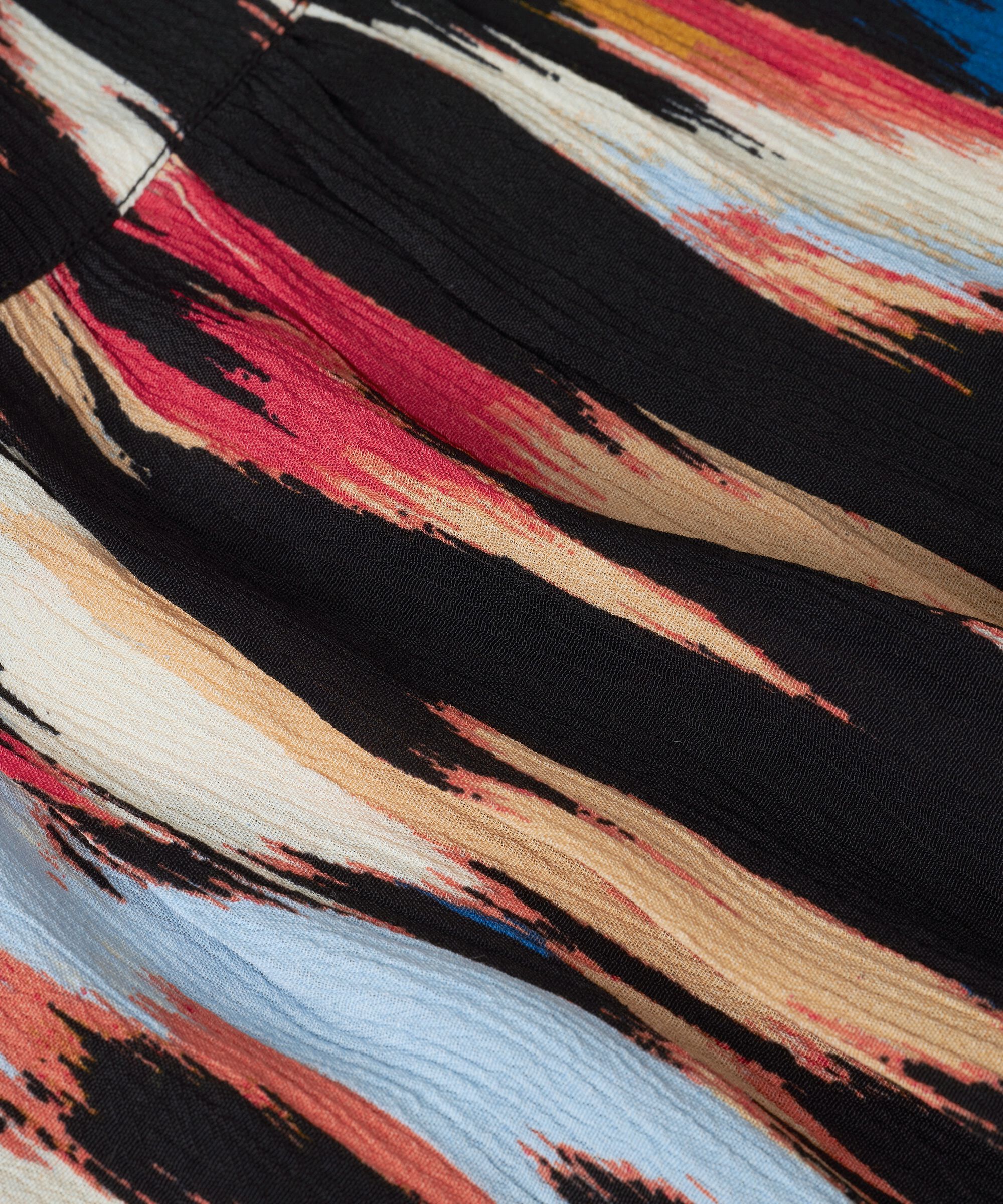 top en viscose avec liens au cou, Hibiscus