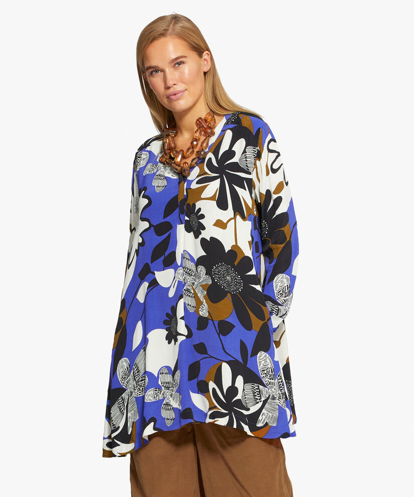 GLENVA TUNIC, Clematis Blue