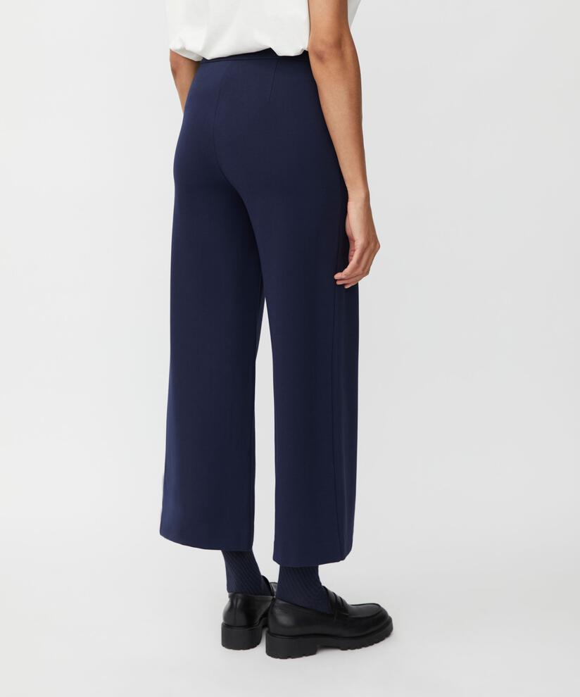 pantalon court en jersey épais, Navy Blazer