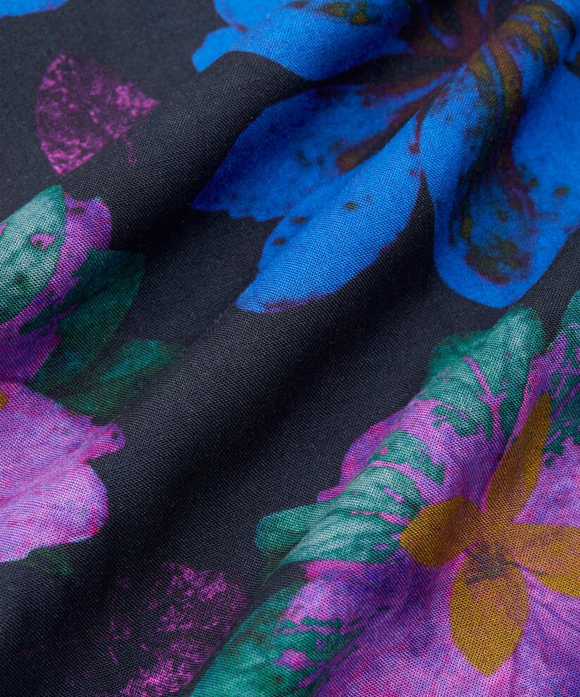 robe chemise en viscose fleurie, Wild Aster