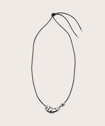 collier réglable avec pendentif en argent, Silver