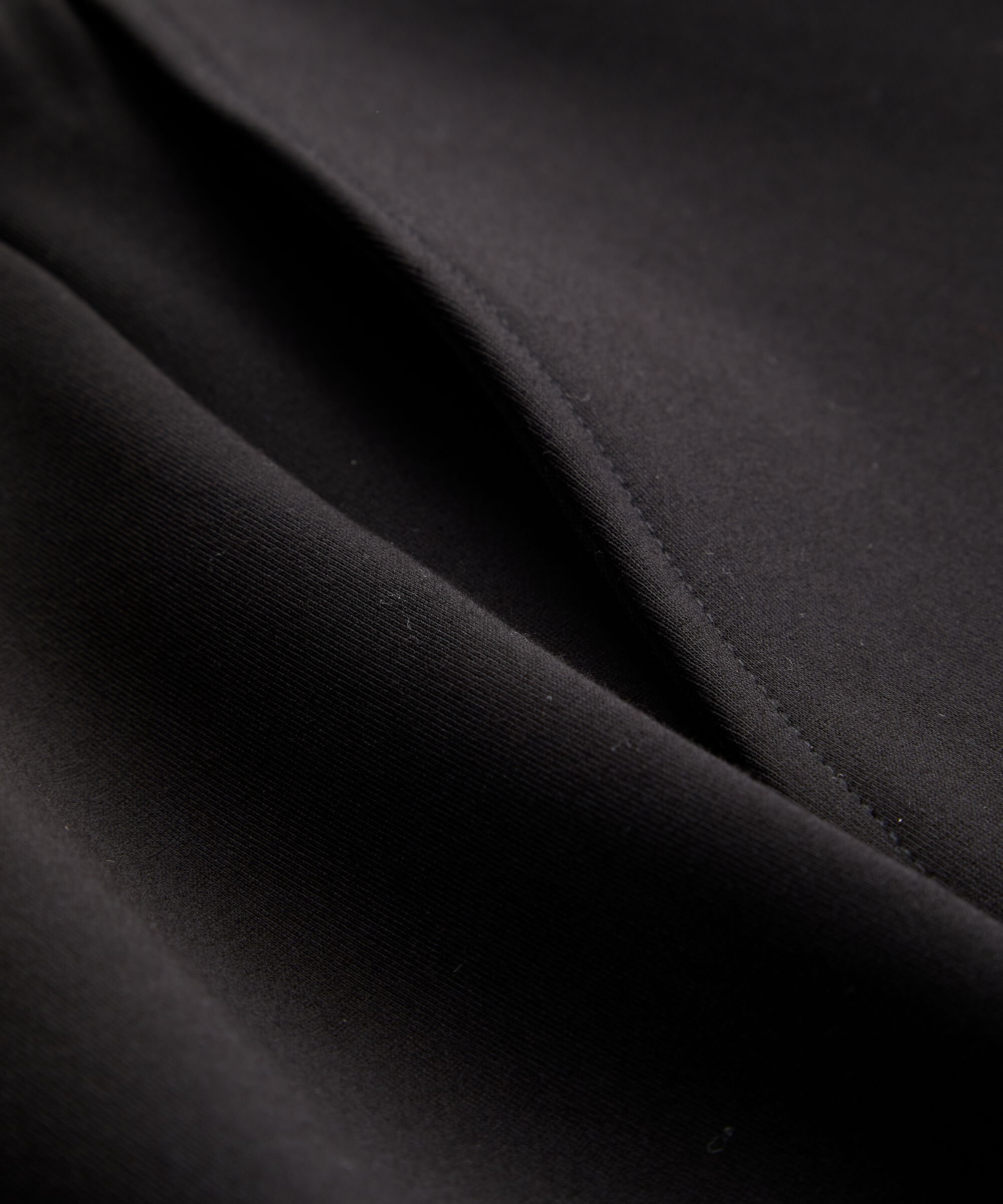 pantalon en jersey épais avec poches, Black