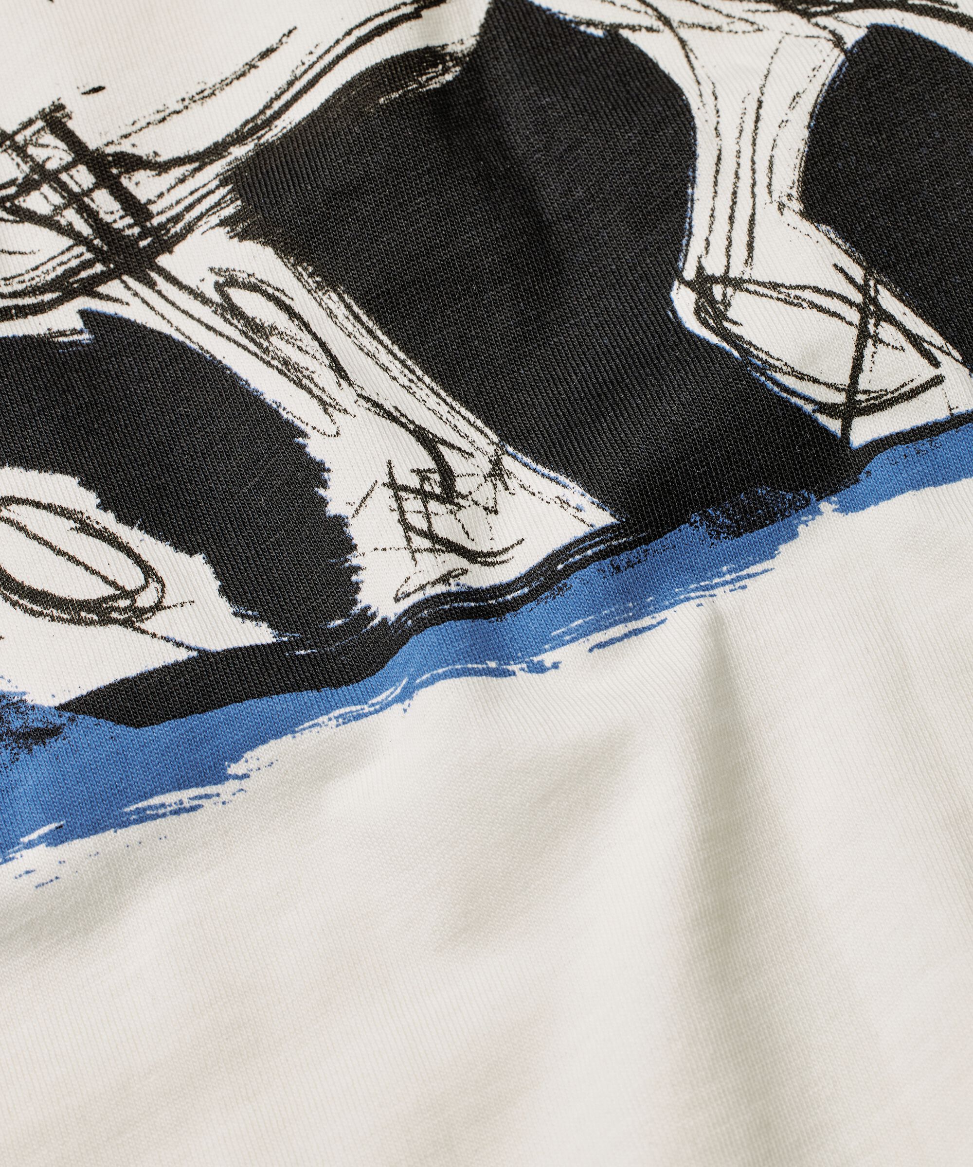T-shirt En Coton Avec Imprimé, Jet Stream