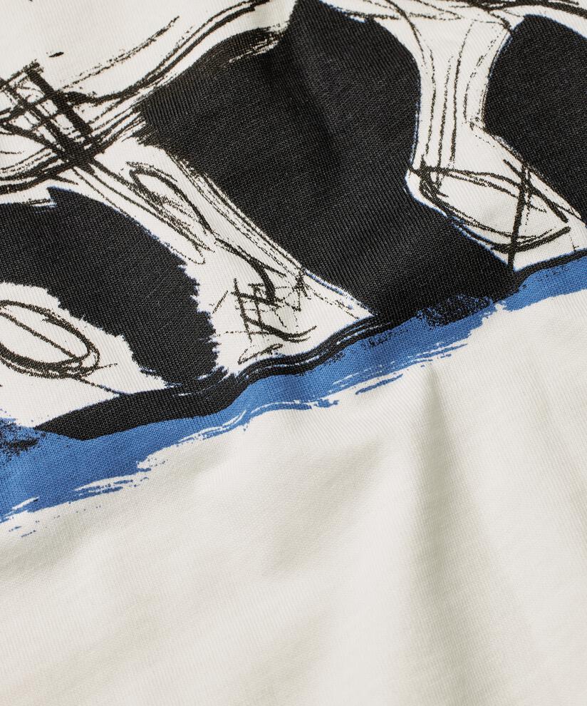 T-shirt En Coton Avec Imprimé, Jet Stream