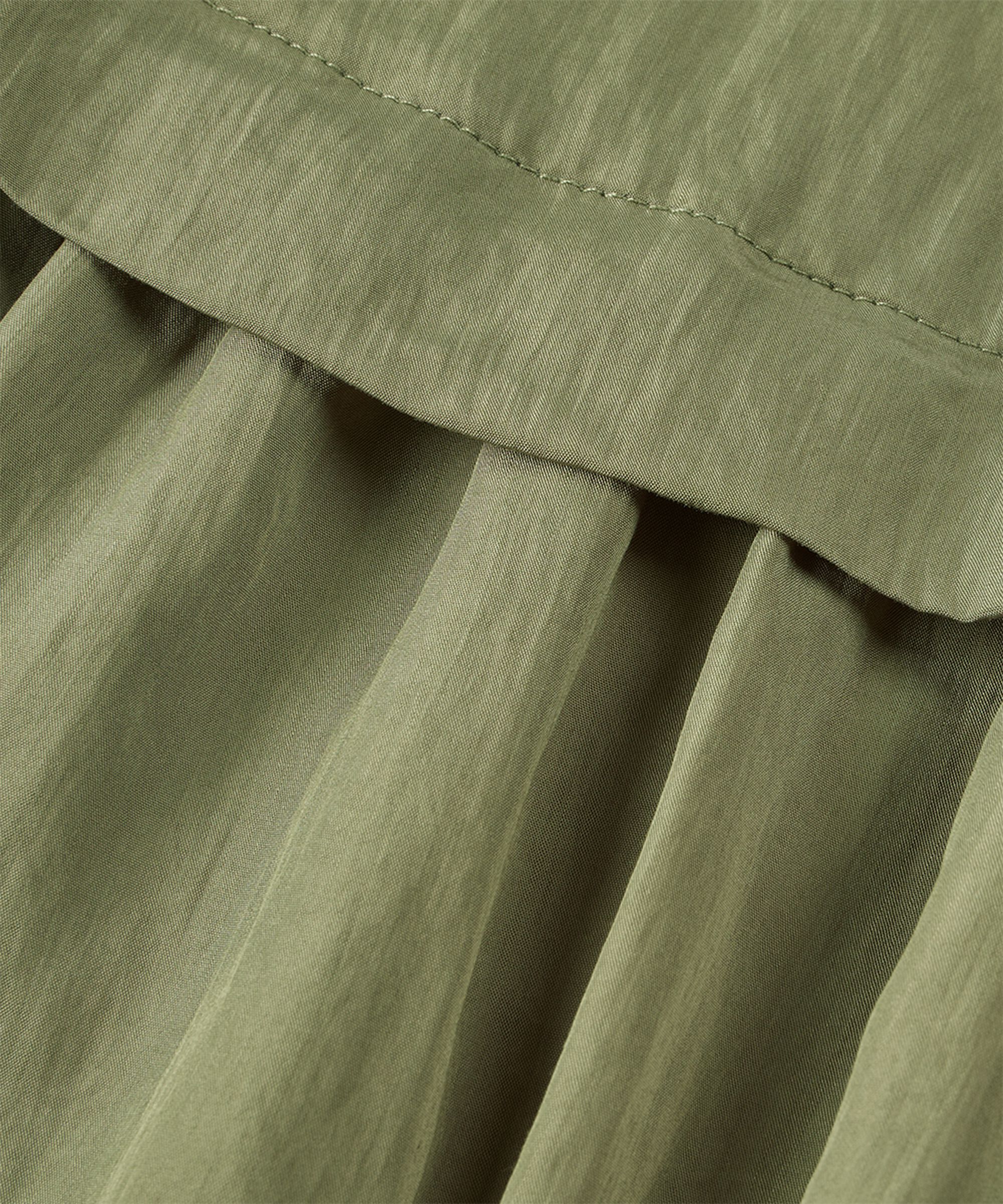 chemise en coton mélangé à manches longues, D. Lichen Green