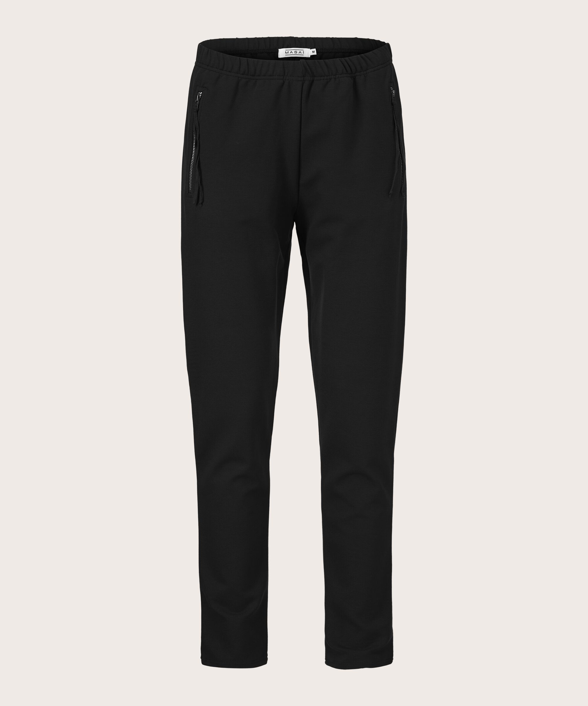 pantalon en jersey avec taille élastique, Black