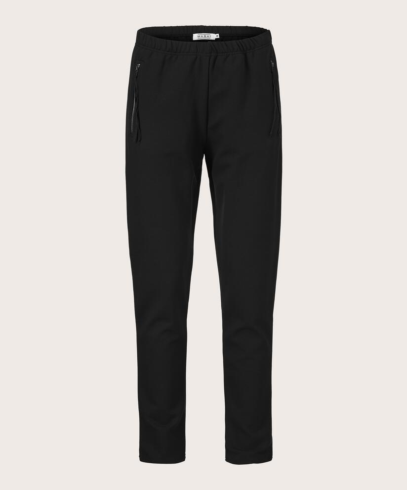 pantalon en jersey avec taille élastique, Black
