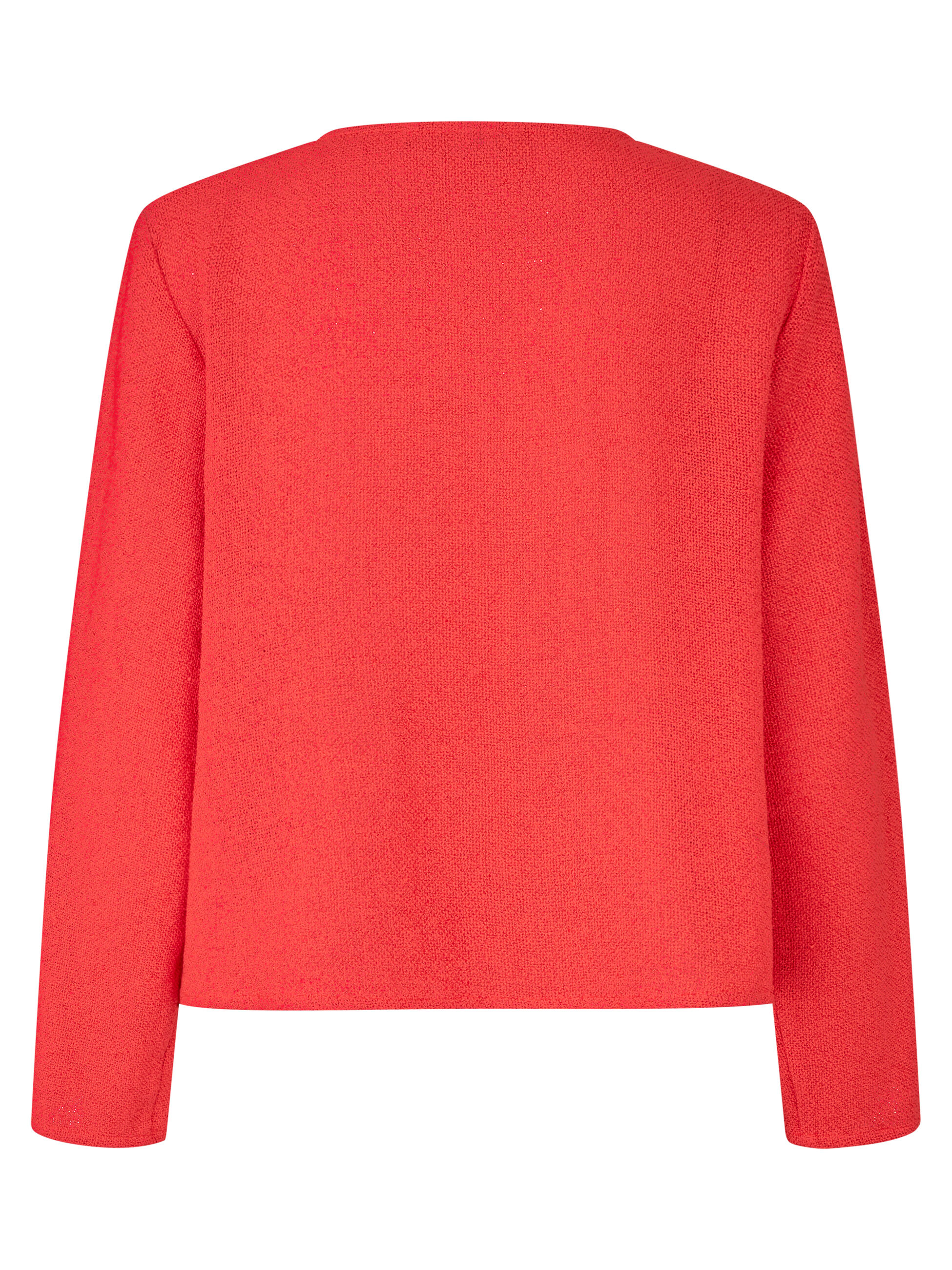 Veste Courte En Boucl&eacute;, Poinsettia