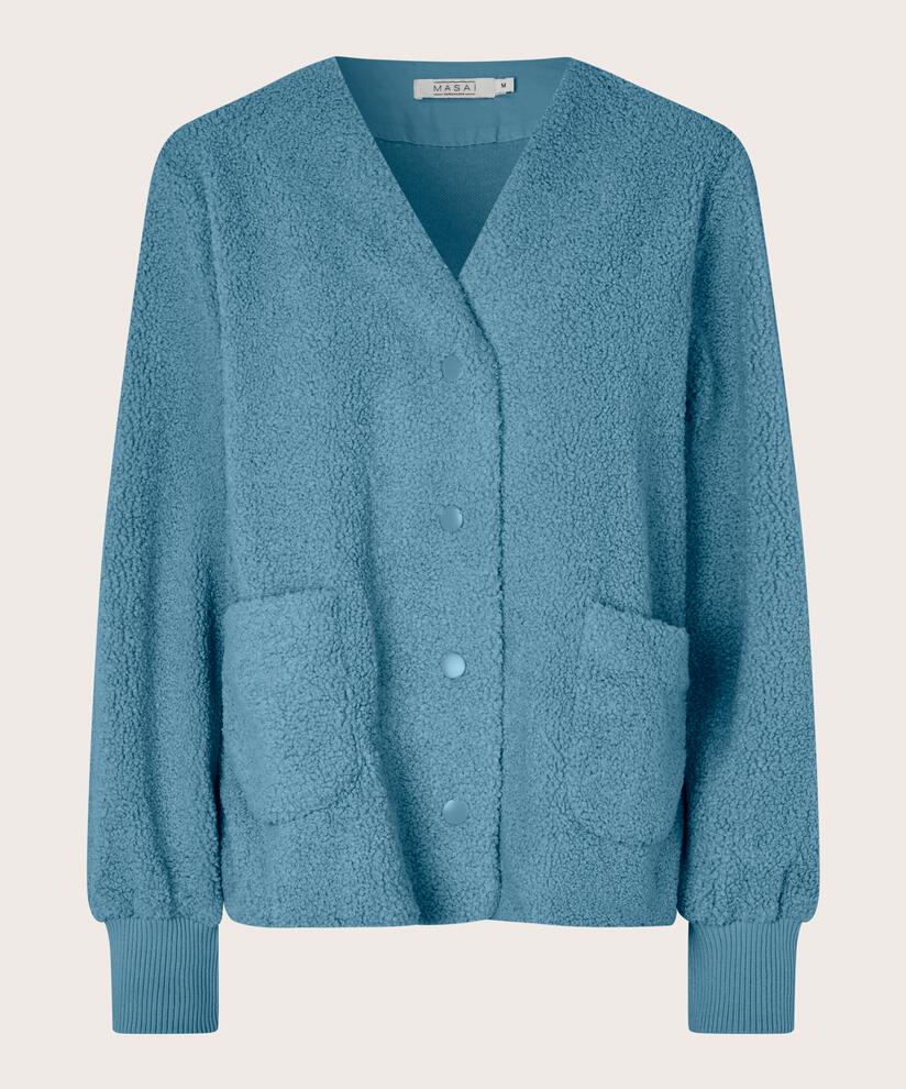 Veste Courte En Polaire Teddy, Proven Blue