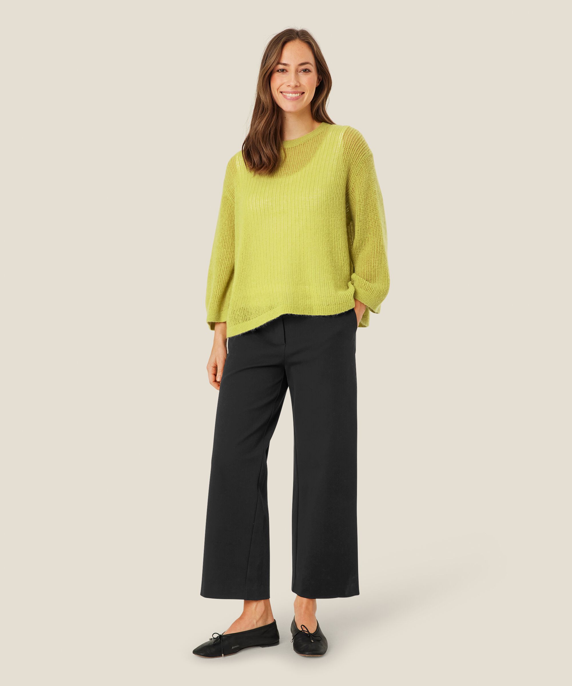 pull en maille lâche à manches longues, Oasis