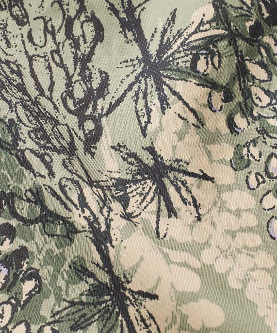 blouse en viscose avec bord volanté sur la manche, Seagrass