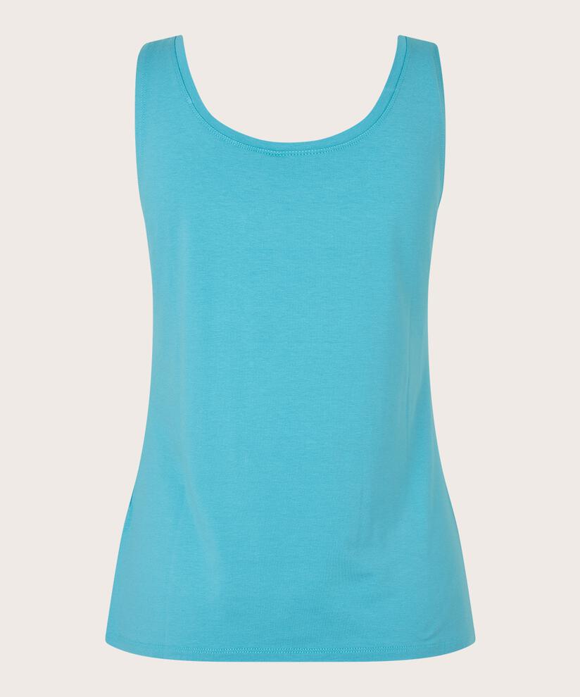 débardeur en jersey doux, Aqua