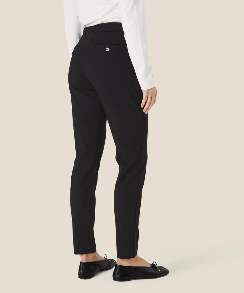 pantalon en jersey lourd avec mollets, Black